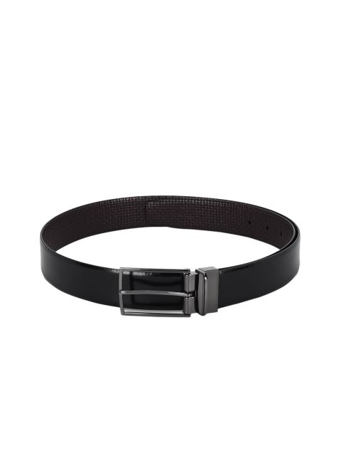 

Park Avenue Men Black Textured Reversible Leather Belt