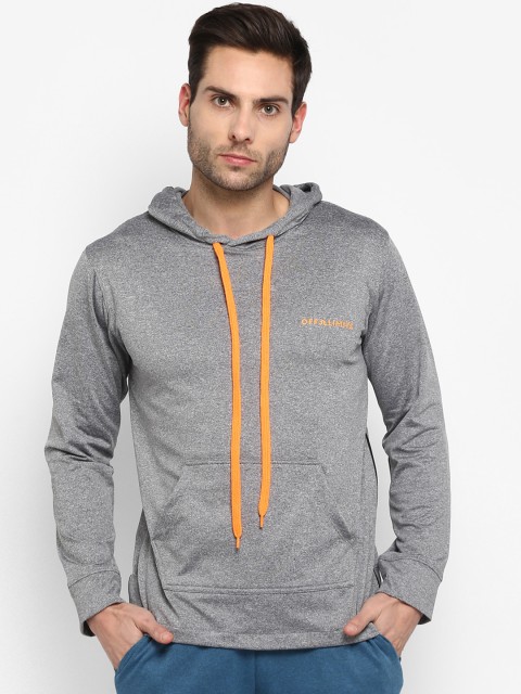 

OFF LIMITS Men Grey Melange Solid Sporty Jacket