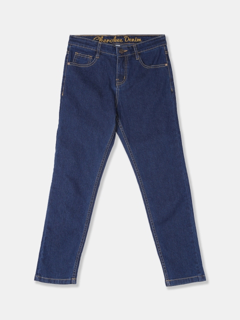 

Cherokee Boys Blue Slim Fit Mid-Rise Clean Look Stretchable Jeans