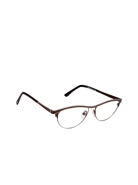 

Cardon Women Coffee Brown & Black Colourblocked Full Rim Cateye Frames