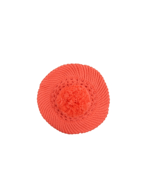 

NOISE Women Peach-Coloured Solid Beanie