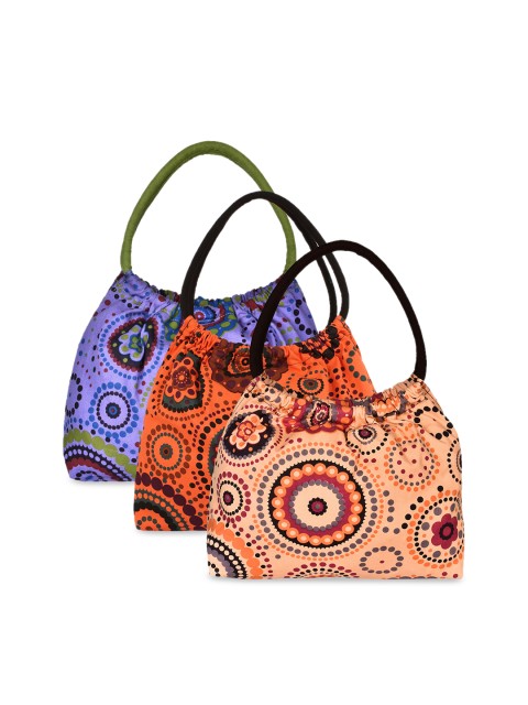 

Anekaant Multicoloured Printed Handheld Bag, Multi