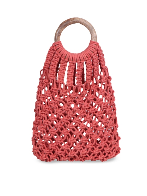 

Diwaah Pink Self Design Handheld Bag