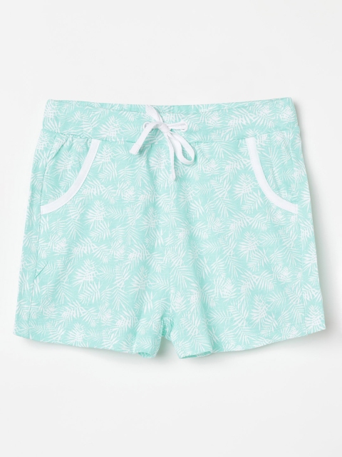 

Fame Forever by Lifestyle Girls Blue Printed Regular Fit Hot Pants
