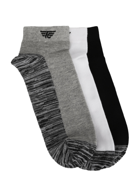 

Red Tape Men Pack of 3 Assorted Ankle-Length Socks, Grey