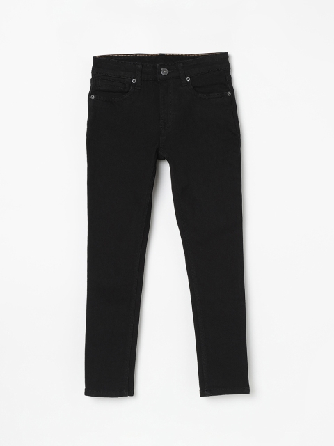 

Bossini Boys Black Skinny Fit Mid-Rise Clean Look Jeans