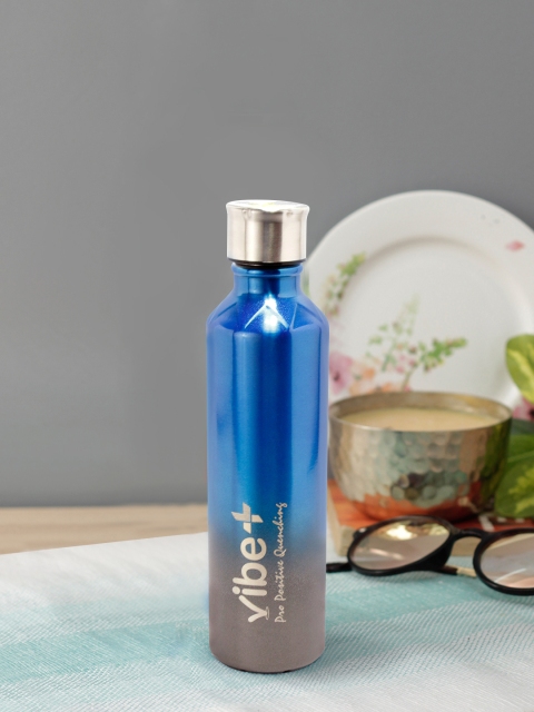 

Vibe Plus Unisex Blue & Grey Ombre Double Wall Stainless Steel Water Bottle 750ml