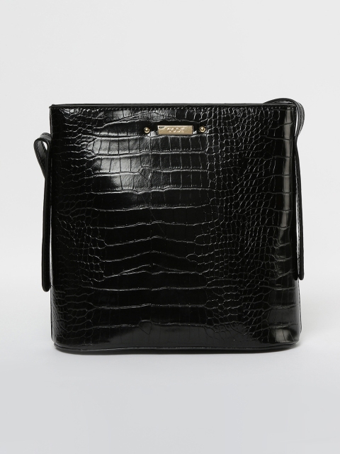 

CODE by Lifestyle Black Textured Sling Bag