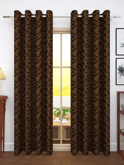 

Story@home Brown Set of 2 Door Curtains
