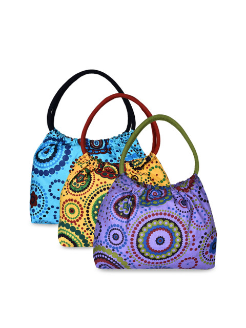 

Anekaant Multicoloured Printed Handheld Bag, Multi