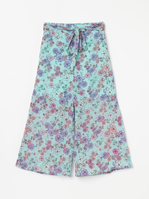

Fame Forever by Lifestyle Girls Coral Blue Regular Fit Printed Culottes