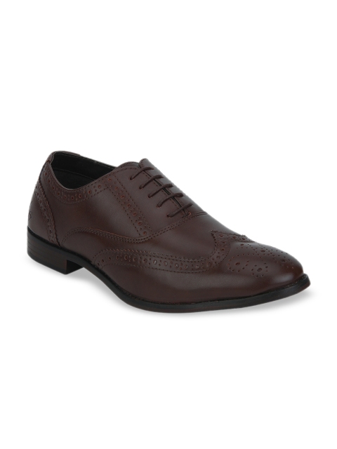 

Bond Street By Red Tape Men Coffee Brown Textured Formal Brogues