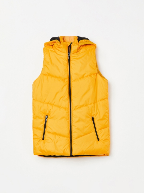 

Fame Forever by Lifestyle Boys Yellow Solid Puffer Jacket