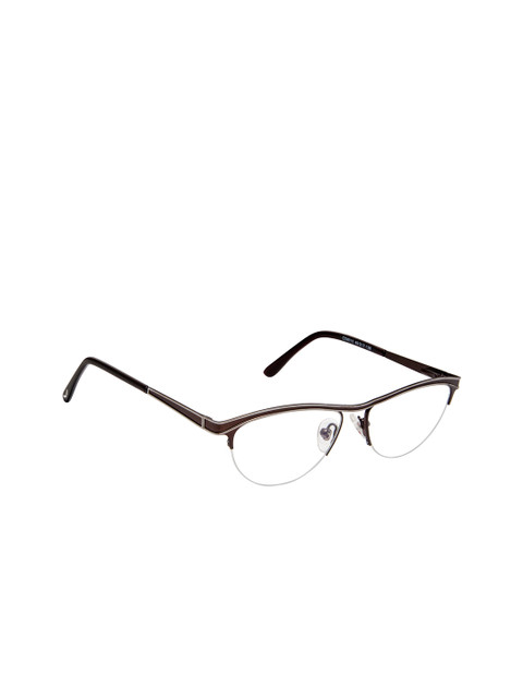 

Cardon Women Coffee Brown Solid Half Rim Cateye Frames
