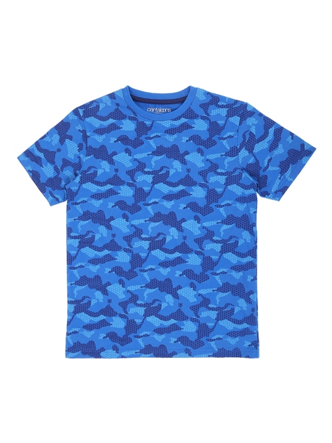 

Pantaloons Junior Boys Blue Printed Round Neck T-shirt