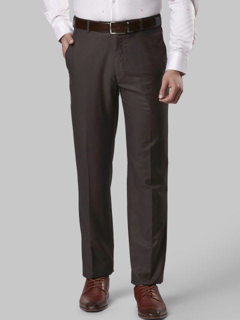 

Raymond Men Brown Solid Regular Fit Formal Trousers