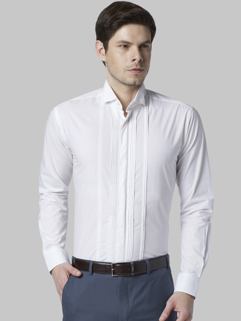 

Park Avenue Men White Slim Fit Solid Formal Shirt