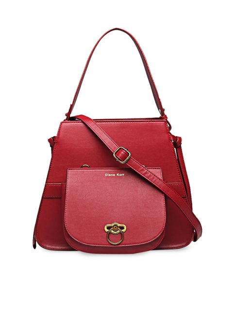 

Diana Korr Maroon Solid Handheld Bag