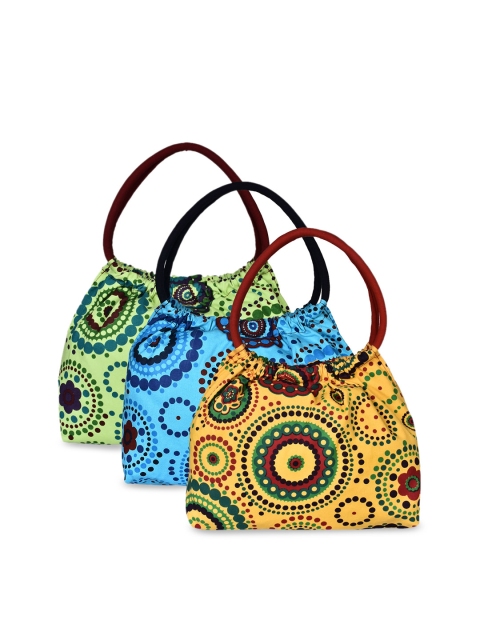 

Anekaant Multicoloured Printed Handheld Bag, Multi