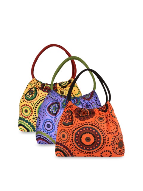 

Anekaant Multicoloured Printed Handheld Bag, Multi