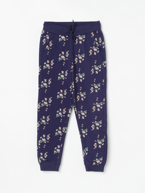 

Fame Forever by Lifestyle Girls Navy Blue & Pink Printed Joggers