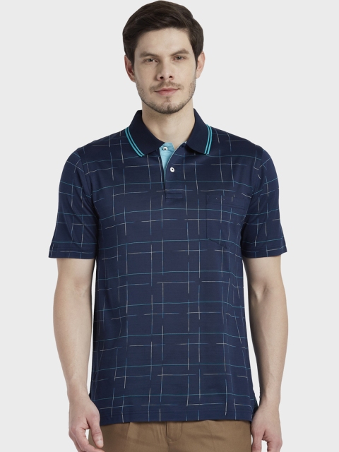 

ColorPlus Men Navy Blue Printed Polo Collar T-shirt