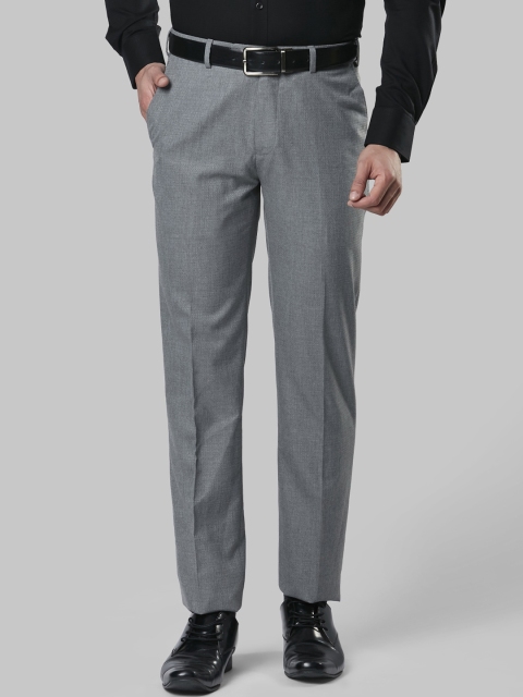 

Raymond Men Grey Regular Fit Solid Formal Trousers