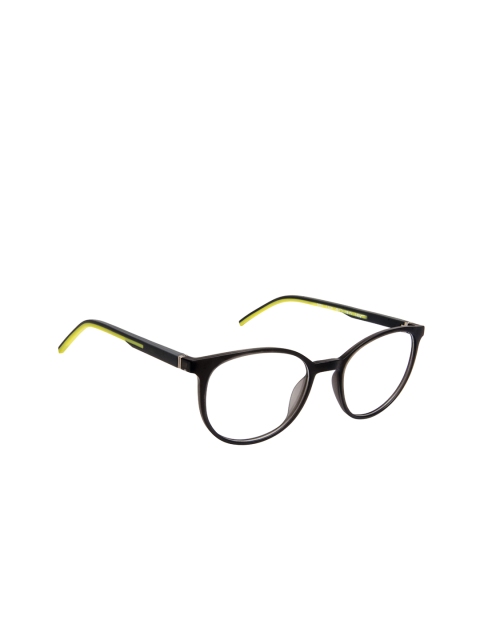 

Cardon Unisex Black & Lime Green Colourblocked Full Rim Round Frames