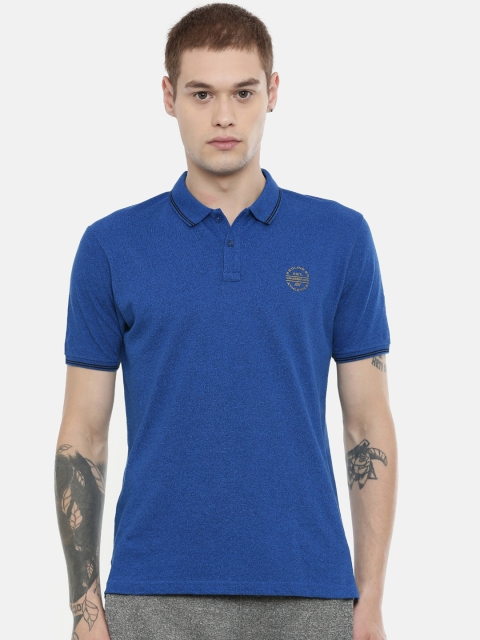 

Proline Men Blue Solid Regular Fit Polo Collar T-shirt