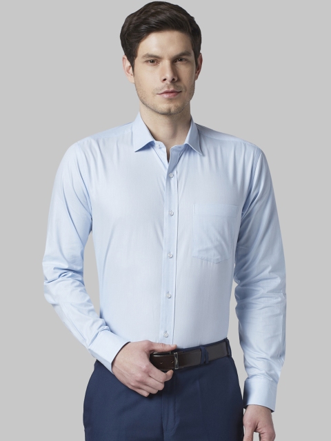 

Park Avenue Men Blue Regular Fit Solid Formal Shirt