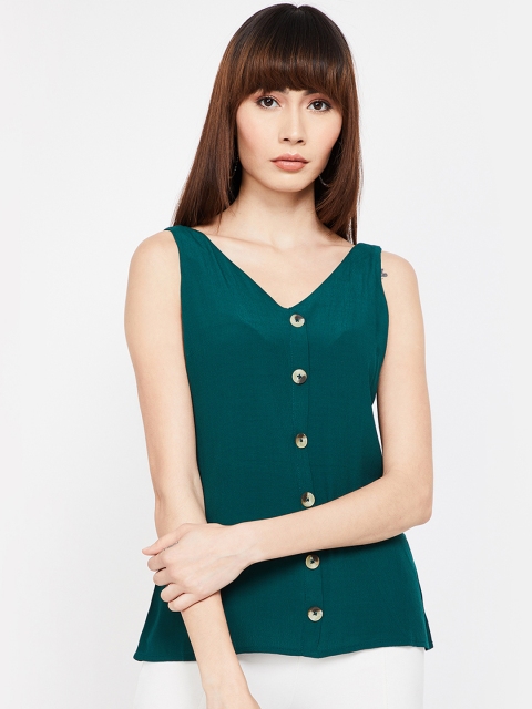 

CODE by Lifestyle Women Green Solid Top