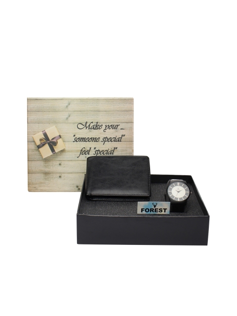 

Hobforestessentials Men Watch & Wallet Gift Set, Off white
