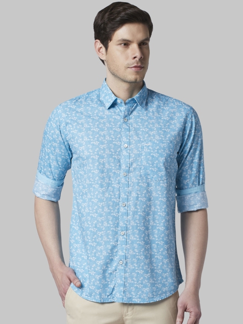 

Park Avenue Men Blue Slim Fit Printed Casual Shirt