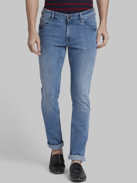

Parx Men Blue Tapered Fit Mid-Rise Clean Look Jeans