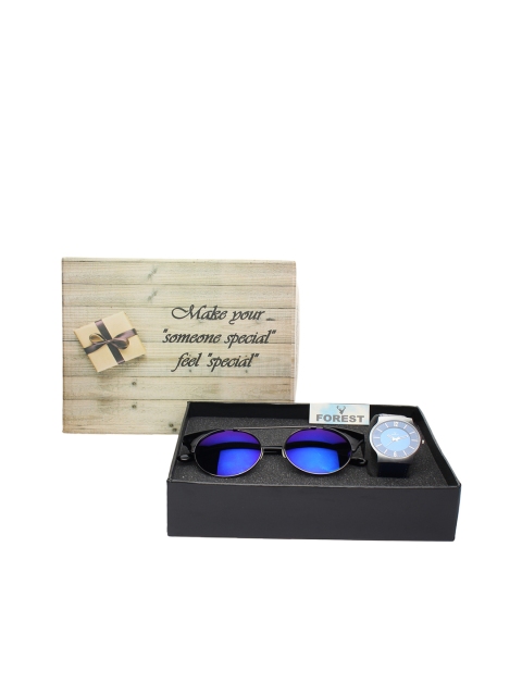 

Hobforestessentials Men Sunglasses & Watch Gift Set, Blue