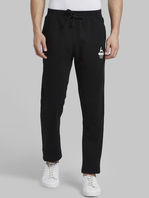 

Parx Men Black Solid Straight Fit Track Pants