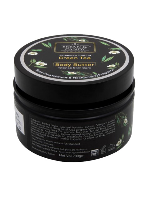 

BRYAN & CANDY NEW YORK Unisex Green Tea Body Butter 200 gm, Black
