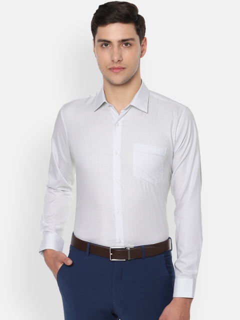 

Van Heusen Men White Slim Fit Checked Formal Shirt