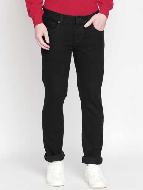 

Basics Men Black Skinny Fit Low-Rise Clean Look Stretchable Jeans