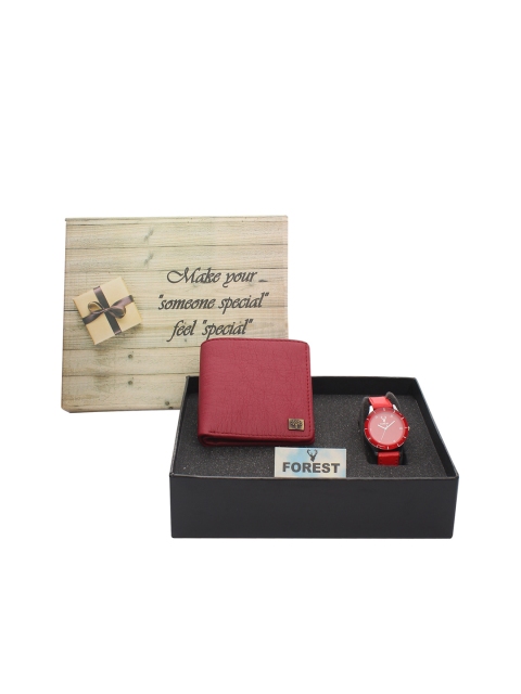 

Hobforestessentials Women Watch Gift Set, Red
