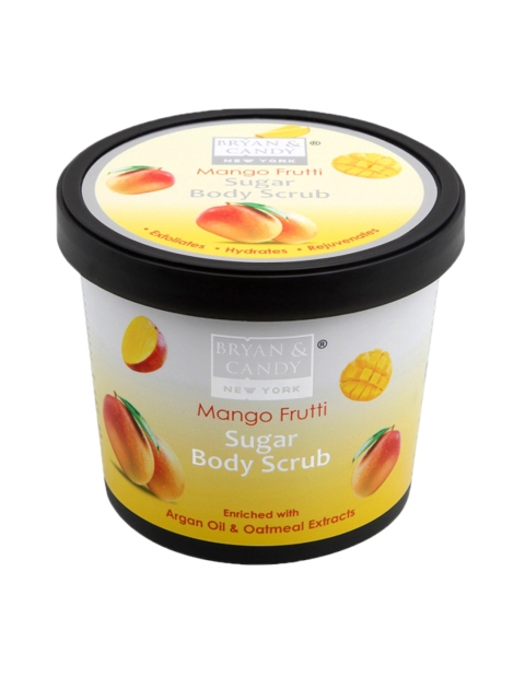 

BRYAN & CANDY NEW YORK Unisex Mango Frutti Sugar Body Scrub 200 g, Yellow