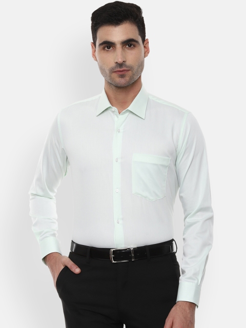 

Van Heusen Men Green Slim Fit Solid Formal Shirt