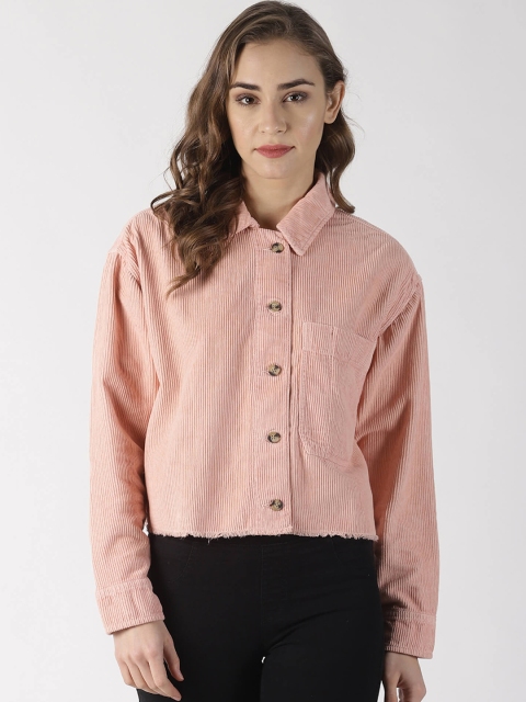 Blue Saint Women Pink Solid Tailored Jacket