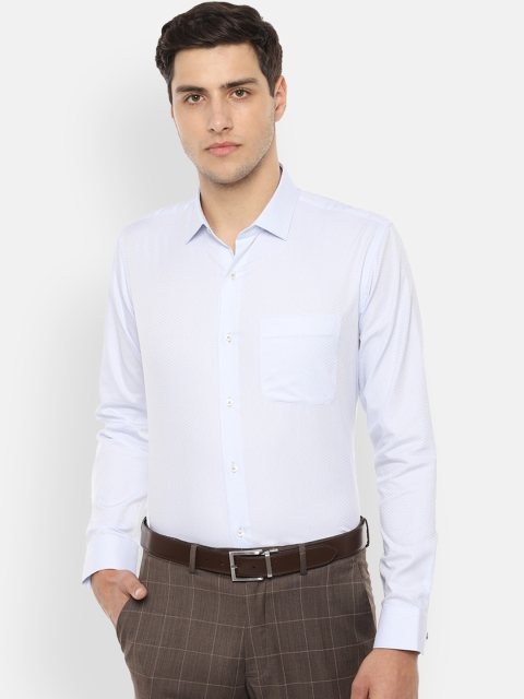 

Van Heusen Men Blue Slim Fit Solid Formal Shirt