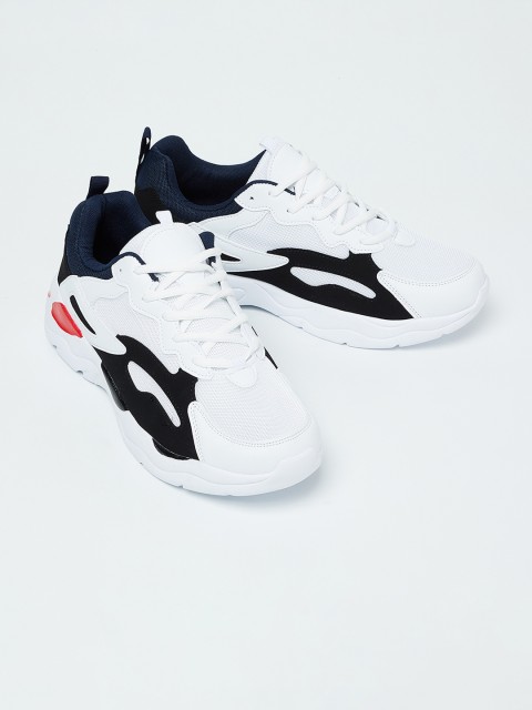 

Forca by Lifestyle Men White & Black Colourblocked Sneakers