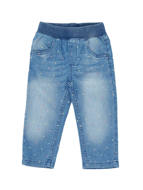 

Pantaloons Baby Girls Blue Regular Fit Mid-Rise Clean Look Jeans
