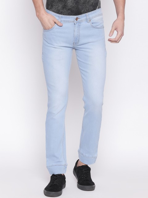 

High Star Men Blue Jogger Mid-Rise Clean Look Stretchable Jeans