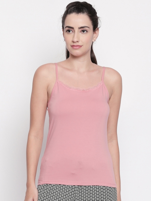 

Dreamz by Pantaloons Women Pink Solid Camisole