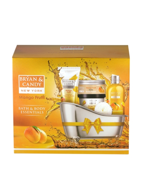 

BRYAN & CANDY NEW YORK Unisex Mango Frutti Bath & Body Gift Set, Yellow