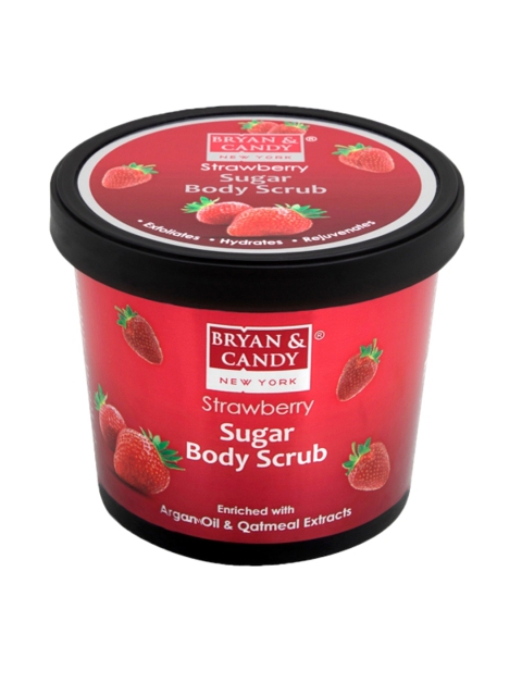 

BRYAN & CANDY NEW YORK Unisex Strawberry Sugar Body Scrub 200 g, Pink